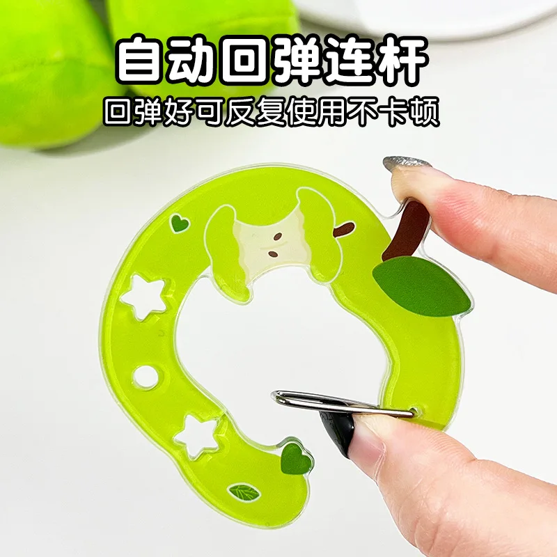 LLavero de acrílico de dibujos animados, llavero de fruta Kawaii, mosquetón creativo para bolso, gancho colgante, accesorios para colgar llaves - imagen 4