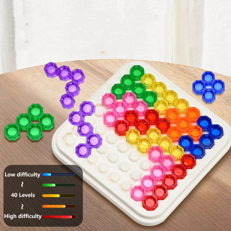 Rompecabezas Tangram Montessori para niños, figuras geométricas 3D, juego de rompecabezas, entrenamiento de pensamiento lógico, juguetes educativos - imagen 3