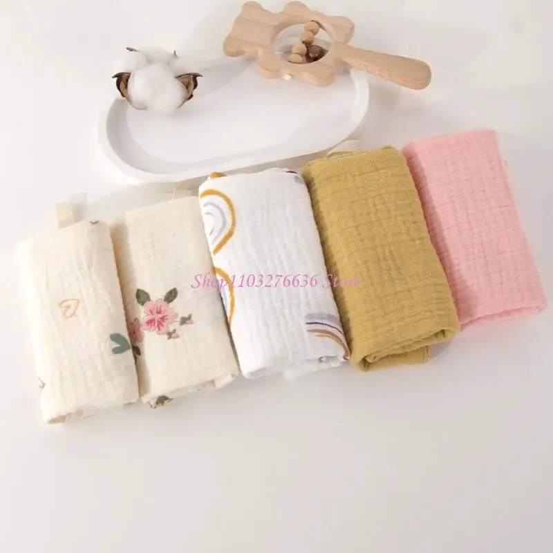 Toallas infantil algodón R6FD Toallas baño impresas tela burbuja burbuja múltiples - imagen 5