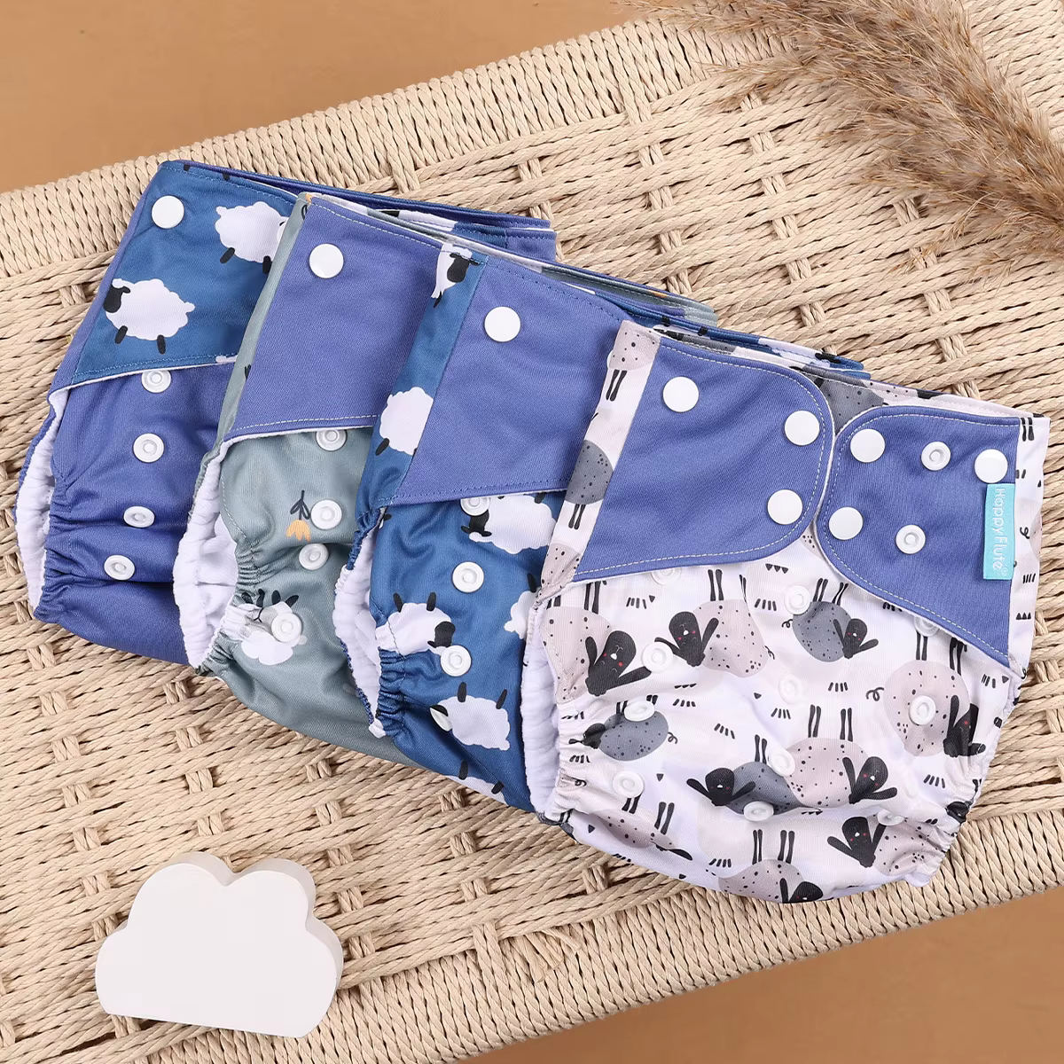 HappyFlute pañal de bolsillo reutilizable para bebé lavable y cómodo - imagen 4