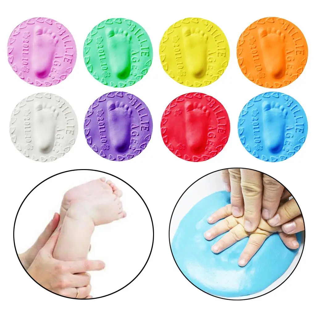 Hand Printing Mud, Drying Soft Clay Handprint Footprint Casting Kit