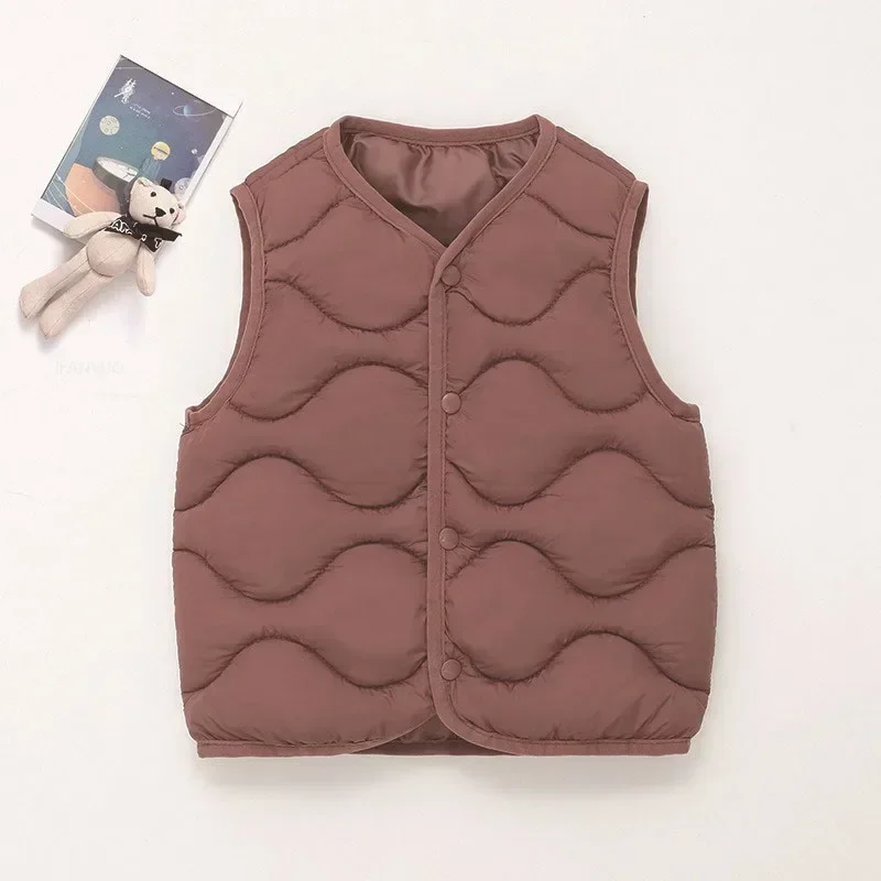 Chaleco bebé algodón cálido otoño-invierno estilo casual unisex - imagen 3