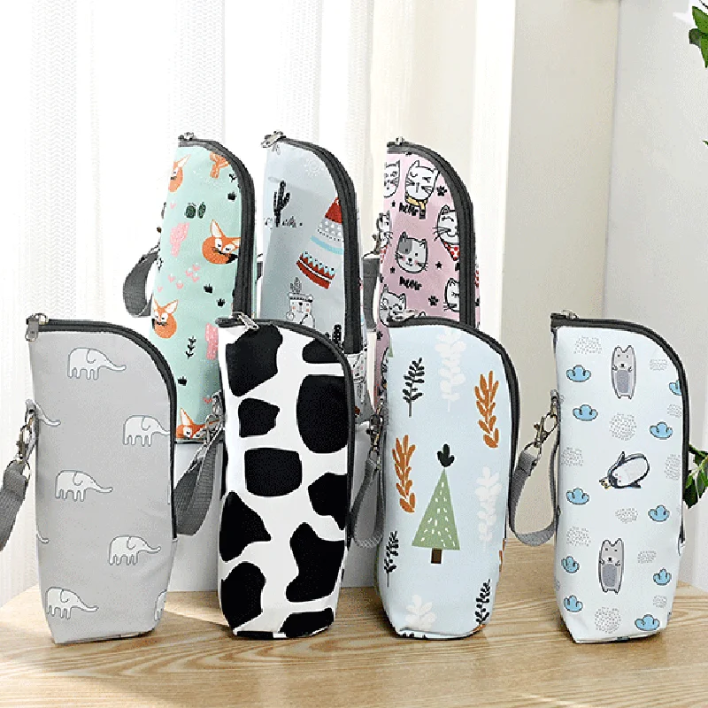 Nuevo patrón de moda conveniente bolsa aislante para biberones bolsa para biberones dispositivo de aislamiento para biberones accesorios para bolsas de mamá - imagen 5