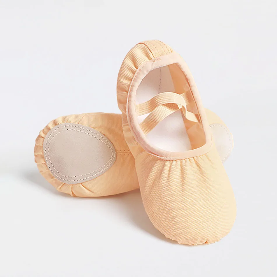 Zapatillas ballet de lona para niña con suela blanda dividida - imagen 3
