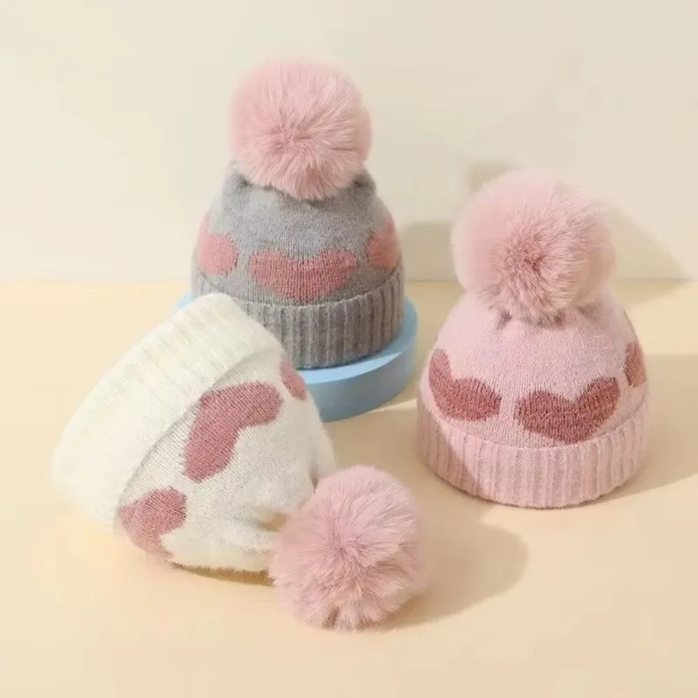 Gorro de lana para bebé recién nacido con pompón – Antiviento - imagen 3