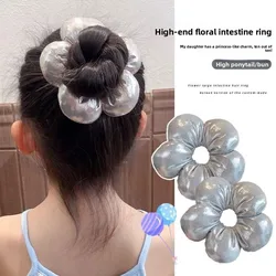 Lazo floral azul vaquero para niña – Primavera