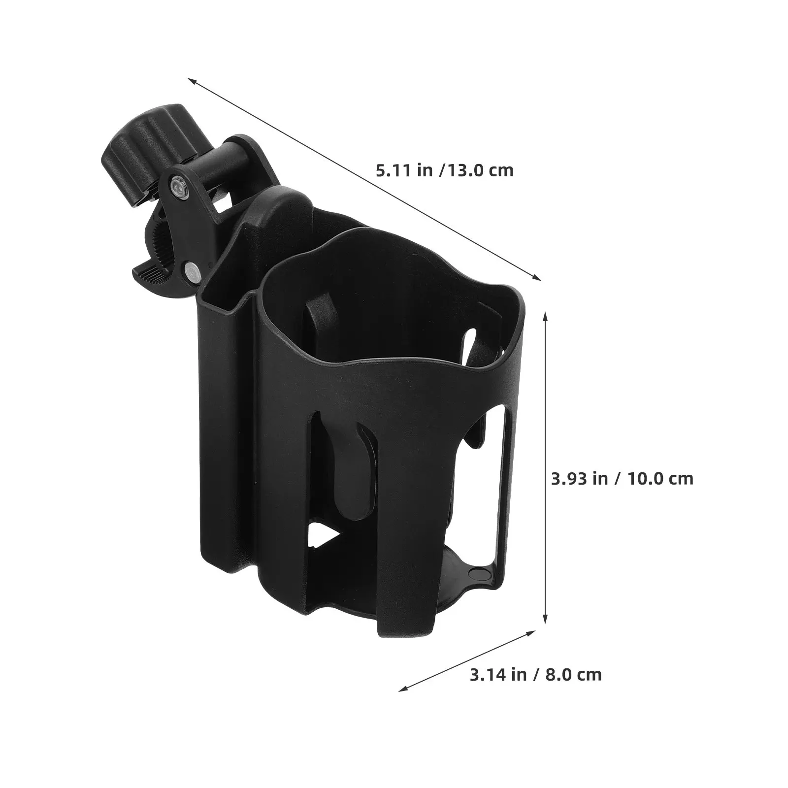 Portavasos ajustable para silla de ruedas con soporte móvil - imagen 3