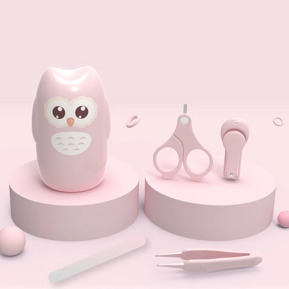 1 Juego de Kit de cuidado de uñas para bebés, cortaúñas para manicura infantil, Kit de aseo, tijeras para uñas portátiles para niños pequeños, pinzas para niños pequeños