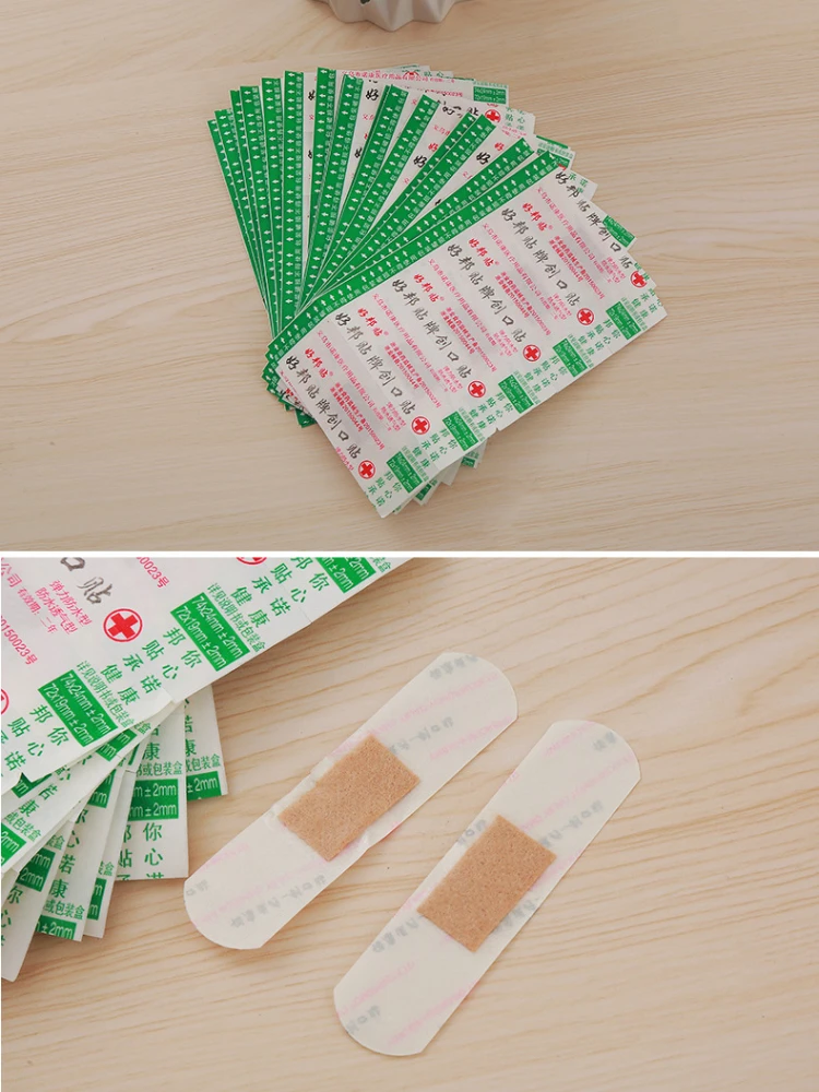 100 Uds tirita impermeable transparente Invisible hemostático transpirable baño de agua vendaje de natación botiquín de primeros auxilios - imagen 3