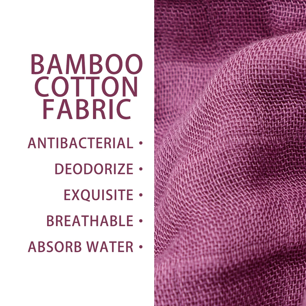 HappyFlute-Juego de 5 piezas de toalla de algodón de bambú, superabsorbente, colgable, para uso doméstico o de viaje, Baberos y toallitas limpiadoras - imagen 3