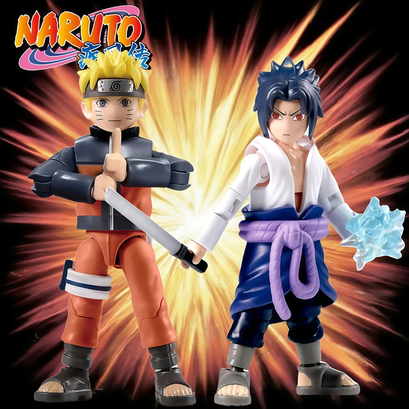 Naruto acción Uzumaki Naruto Uchiha Sasuke Uchiha Itachi Gaara Deidara figura de Anime juguetes ensamblados caja ciega ‌   Regalos de Navidad - imagen 5