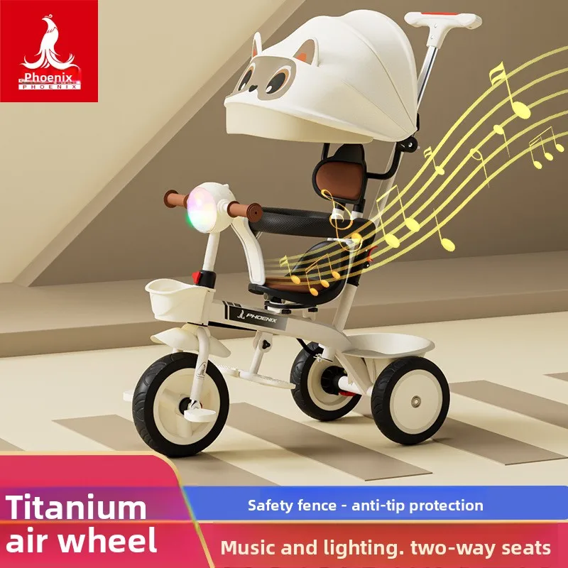 Triciclo de empuje para bebé con Pedal para niños de 1 a 6 años, bicicleta grande para niños, cochecito, bicicleta - imagen 2