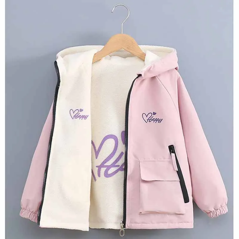 Abrigo reversible de lana acolchado para adolescentes - imagen 5