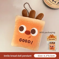 Peluche de pan kawaii llavero para mochila infantil