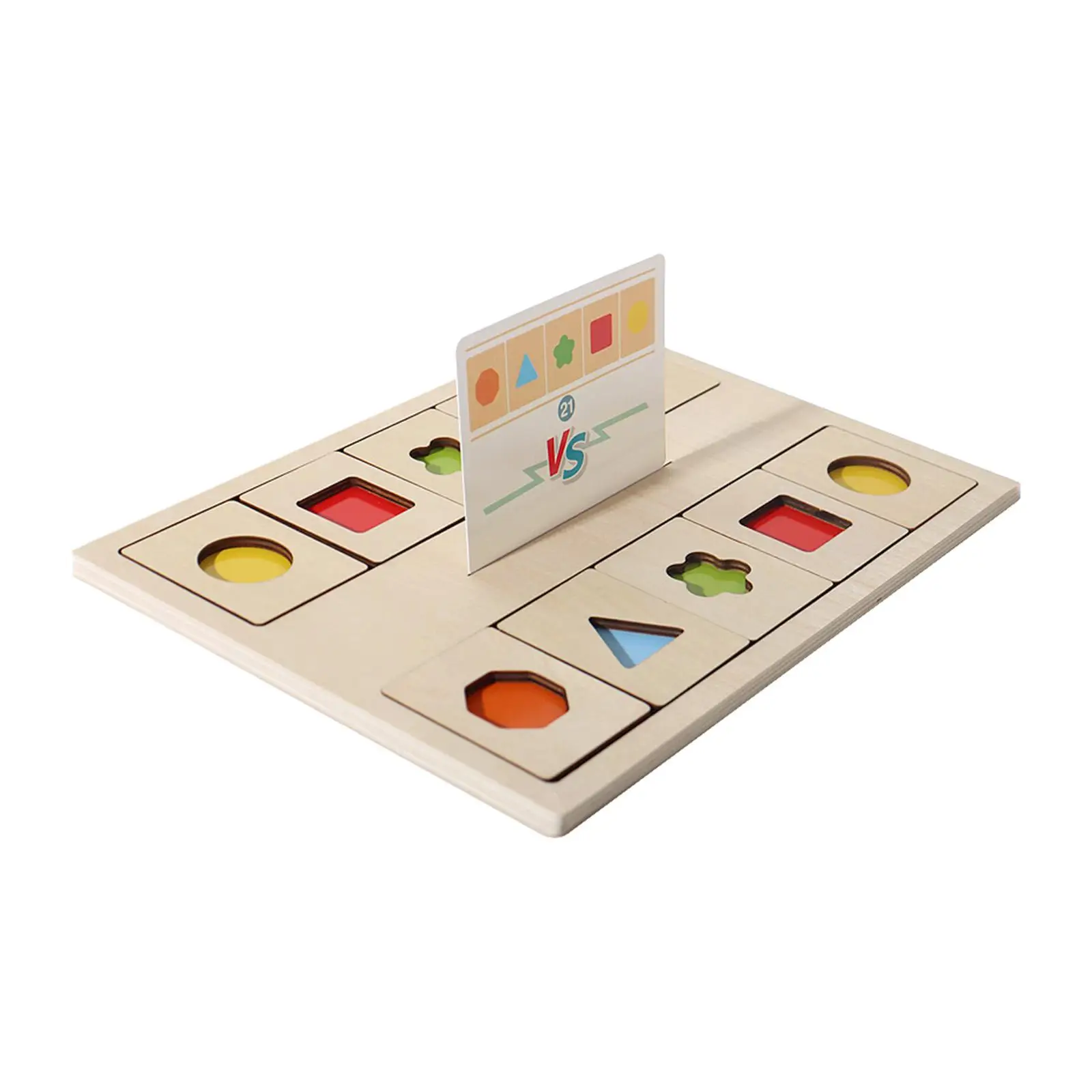 Wooden Color Shape Sorting Box Educational Toy for Ages 3 4 5 Year Old Child