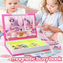 Libro magnético Montessori para niños con animales y números