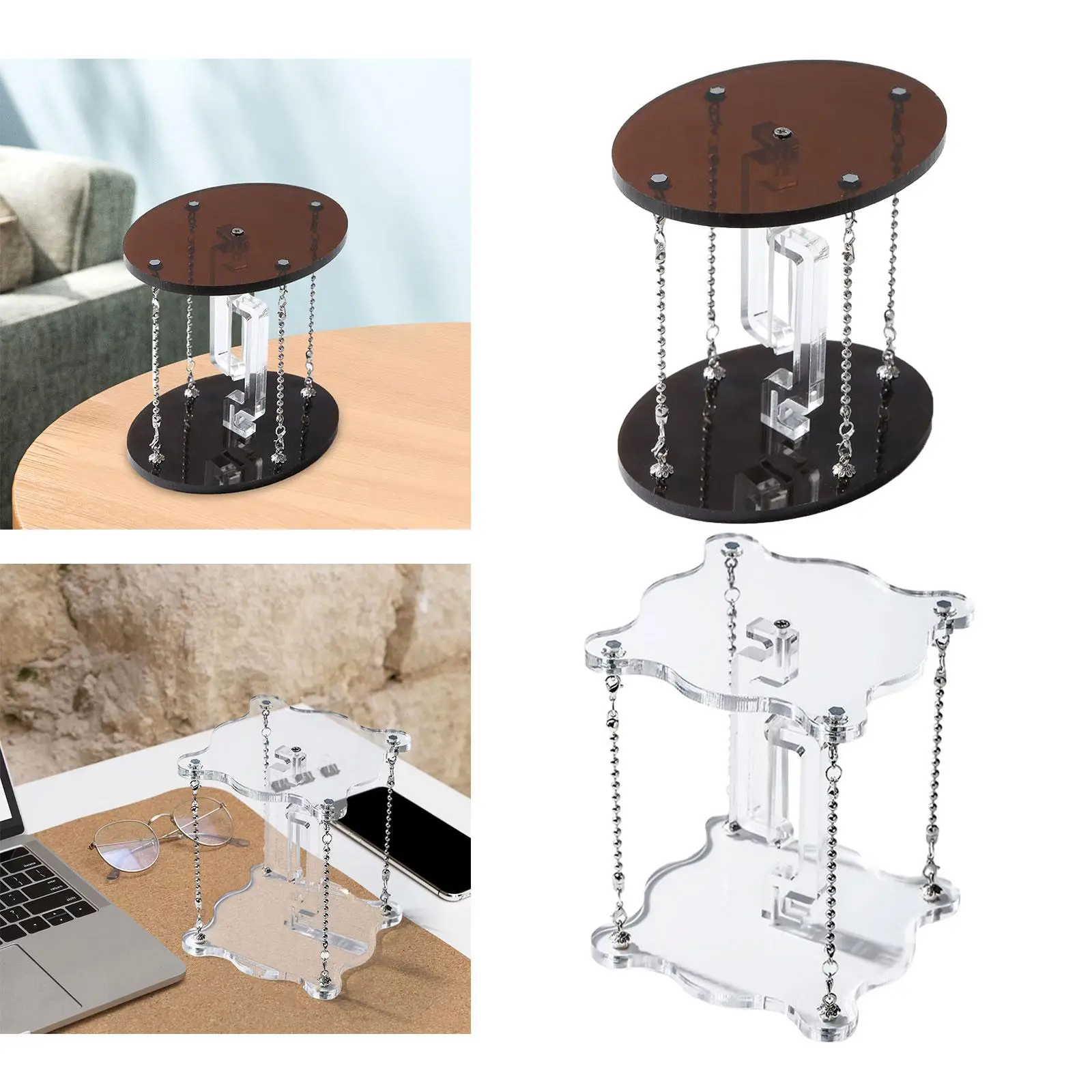 Tensegrity Table Toy Action Figure Holder for TV Cabinet Desk Physics Gift