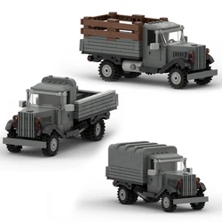 MOC camión militar de juguete con bloques de construcción