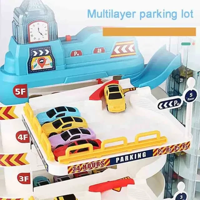 Coche ferroviario eléctrico con rieles para niños – Tren interactivo de juguete - imagen 2