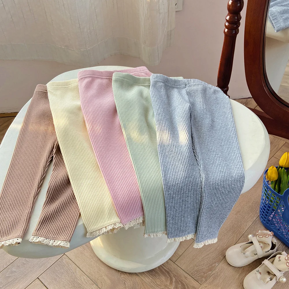 Nuevas mallas para niñas pequeñas, pantalones largos de algodón para bebés, mallas para niñas pequeñas, ropa para bebés, pantalones para niños de primavera - imagen 5