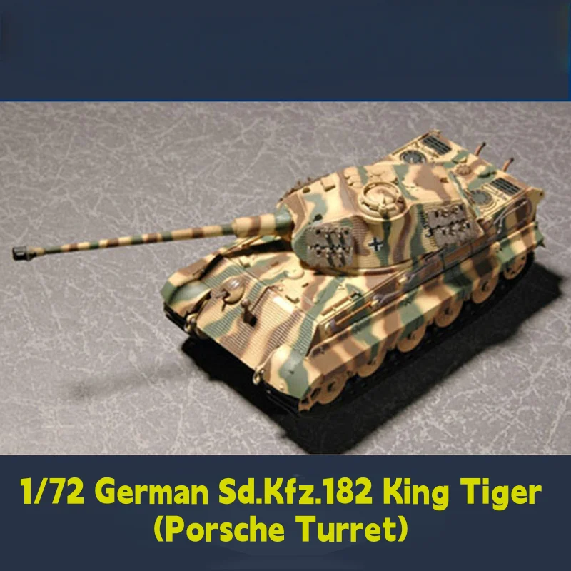 TRUMPETER 1/72 alemán The King Tiger tanque pesado modelo de ensamblaje Porsche torreta