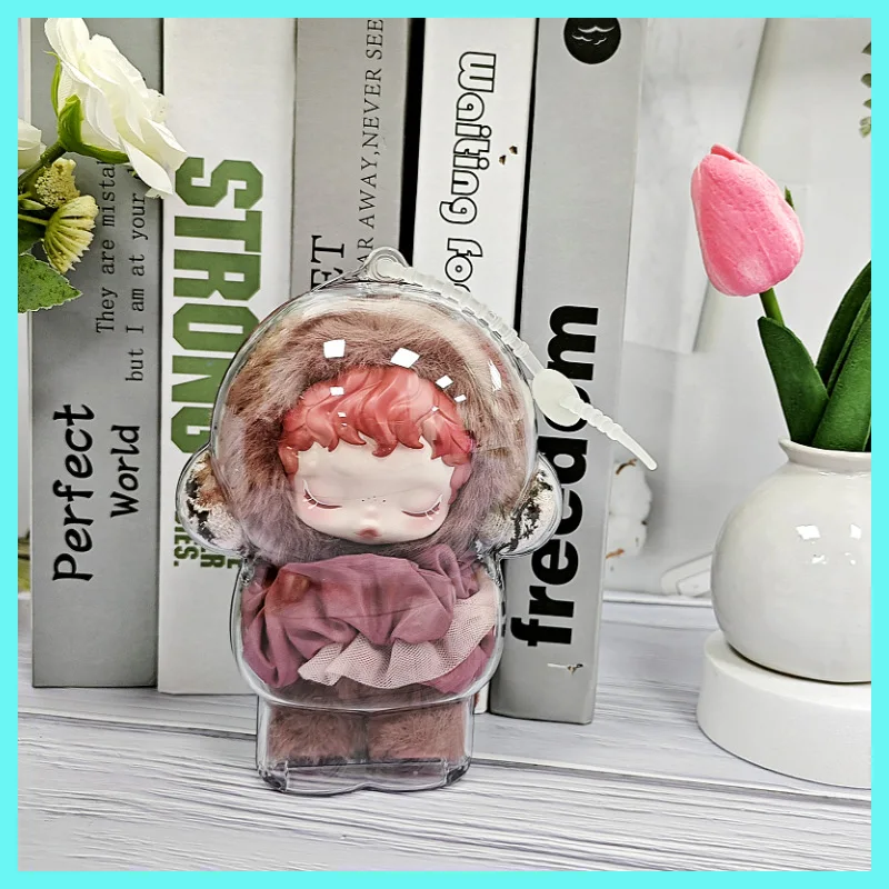 1/3 Uds. Para calavera Panda cubierta protectora transparente muñeco de peluche estuche de exposición caja organizadora portátil para Skullpanda estuche regalo de Navidad - imagen 5