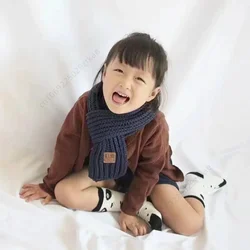 Bufanda punto invierno para bebé cálida, cuello suave unisex térmica