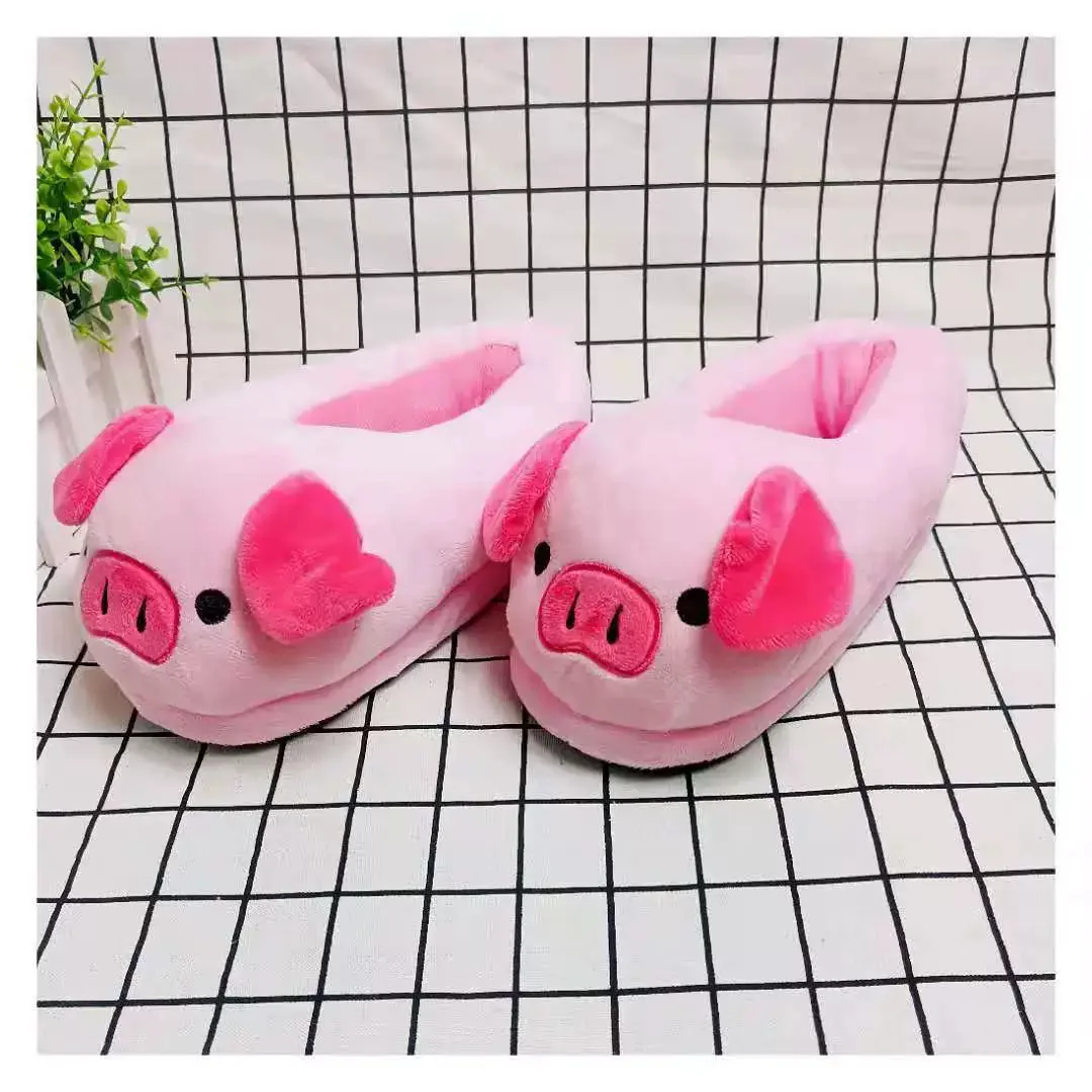 Zapatillas de invierno para ninas de peluche con diseno cerdo - imagen 5