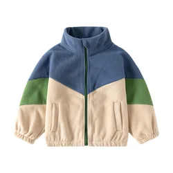 Cardigan de forro polar térmico para niño – Otoño invierno