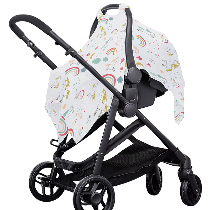 Funda de algodón transpirable para carrito de bebé - imagen 2