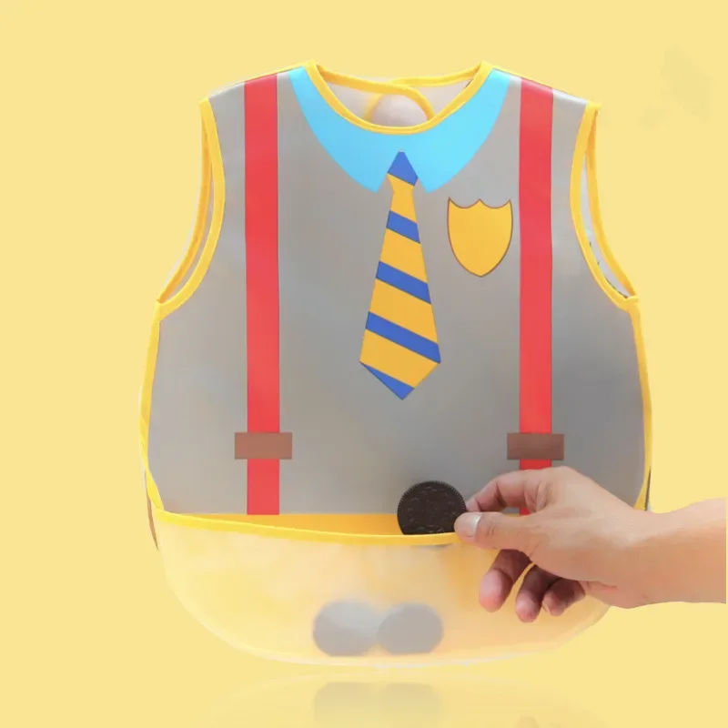 Baberos ajustables EVA impermeables para bebé, Bandana para niños, tela para eructar, vestido Formal, estilo, toalla para Saliva, bufanda, delantal, ropa - imagen 4