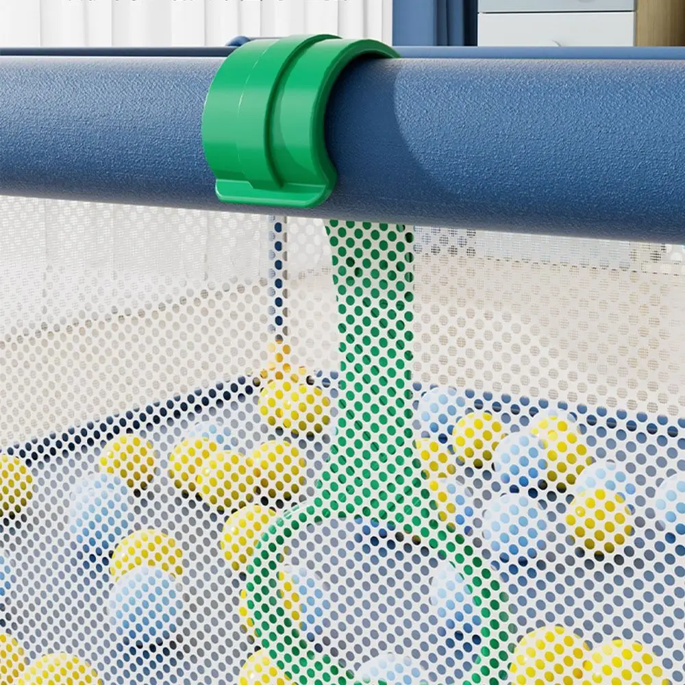 Ganchos de plástico de Color sólido para cuna de bebé, anillos de soporte, anillo de tracción para parque infantil, herramientas de asistencia para caminar, accesorios creativos para cama - imagen 5