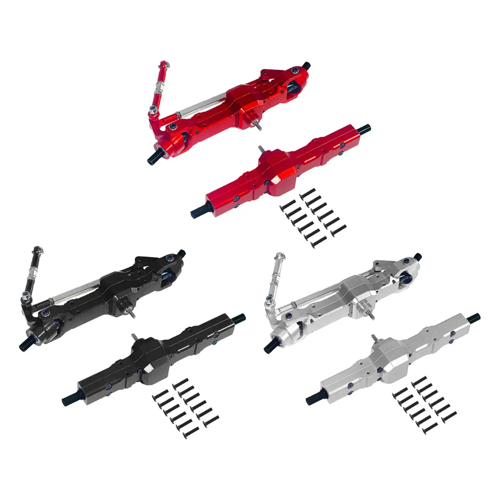 1:16 RC Car Front and Rear Axle Set DIY Modified Professional High Performance Metal Spare Parts for WPL B14 C14 B16 RC Vehicles