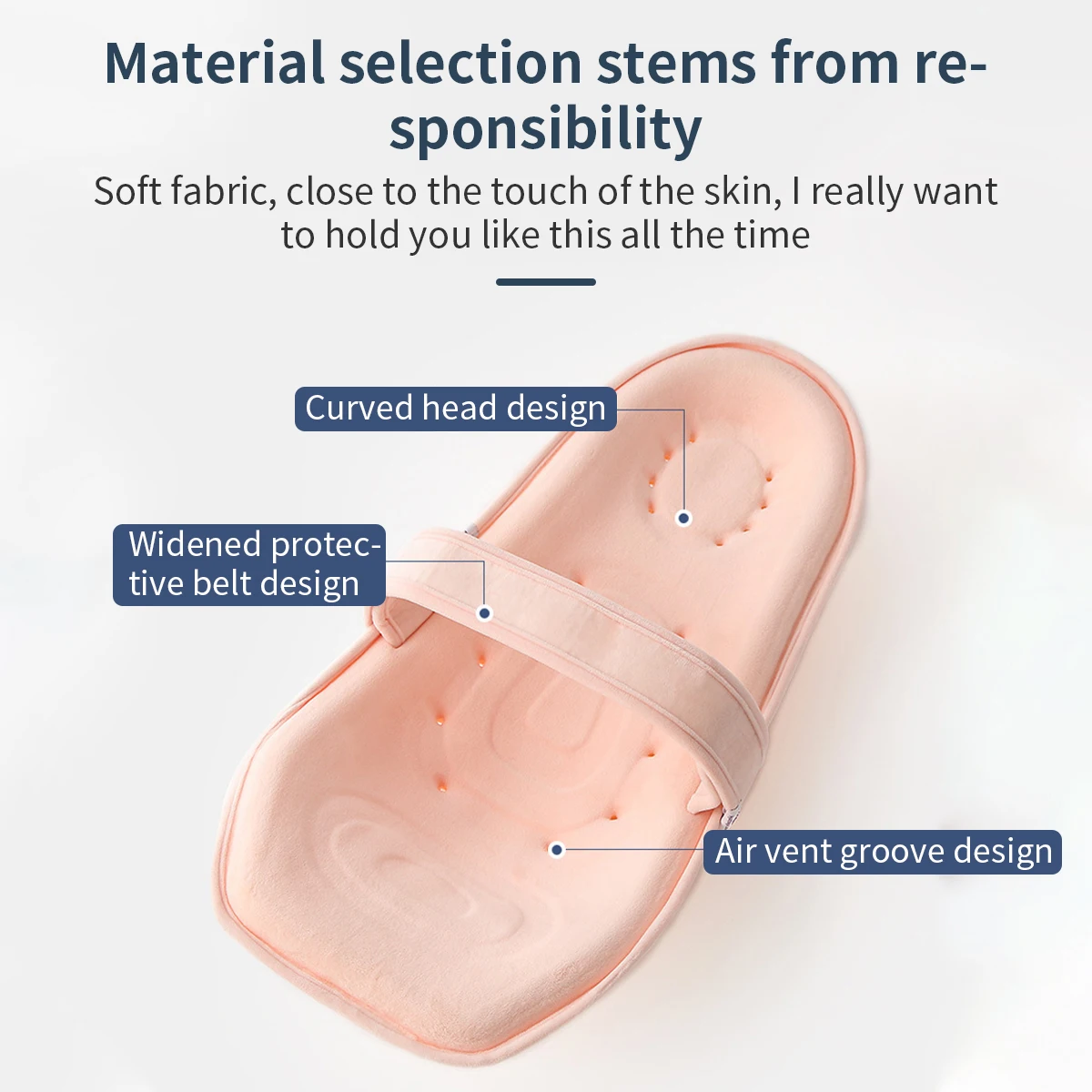 Almohada de lactancia para bebé, correa de soporte para abrazo frontal para recién nacido, cojín para dormir de lactancia con leche antiescupida - imagen 5
