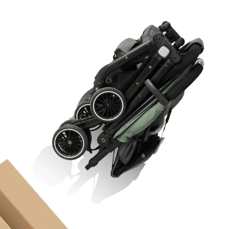 Cochecito de bebé plegable portátil, carrito multifuncional para niños, extraíble y lavable, ligero, de cuatro ruedas - imagen 5