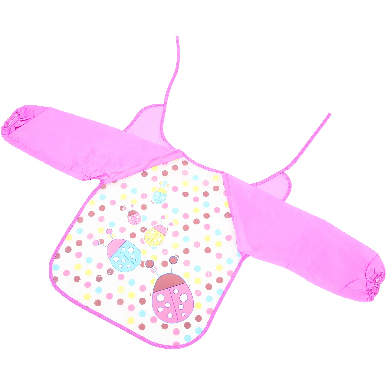 Delantal impermeable para niños para pintar manualidades bata de poliéster ajustable mantiene la ropa limpia actividad artística para niños babero portátil - imagen 2