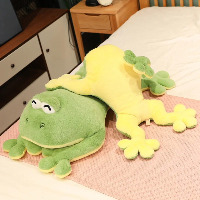 Peluche de rana verde suave – Regalo decorativo para el hogar - imagen 2