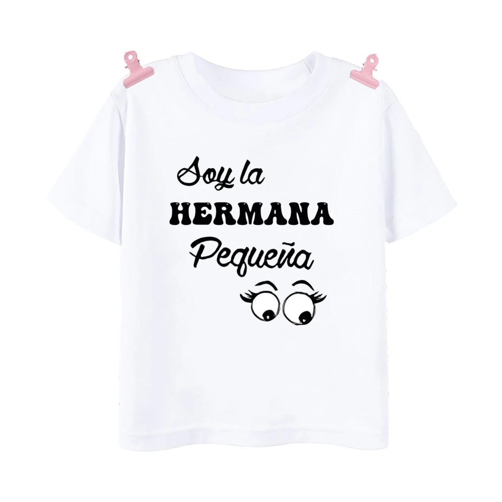 Camiseta con estampado de "I'm Big Sister" para niños y niñas, camisa de manga corta, Tops de verano - imagen 5
