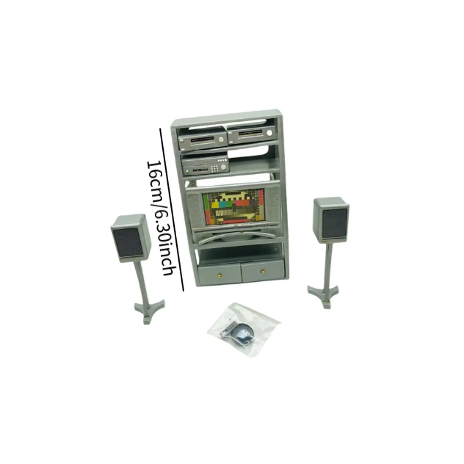 1:12 Scale Dollhouse Retro Speaker Set Miniature Furniture Home Decoration Dolls Accessories Pretend Play Toys Furniture Toys