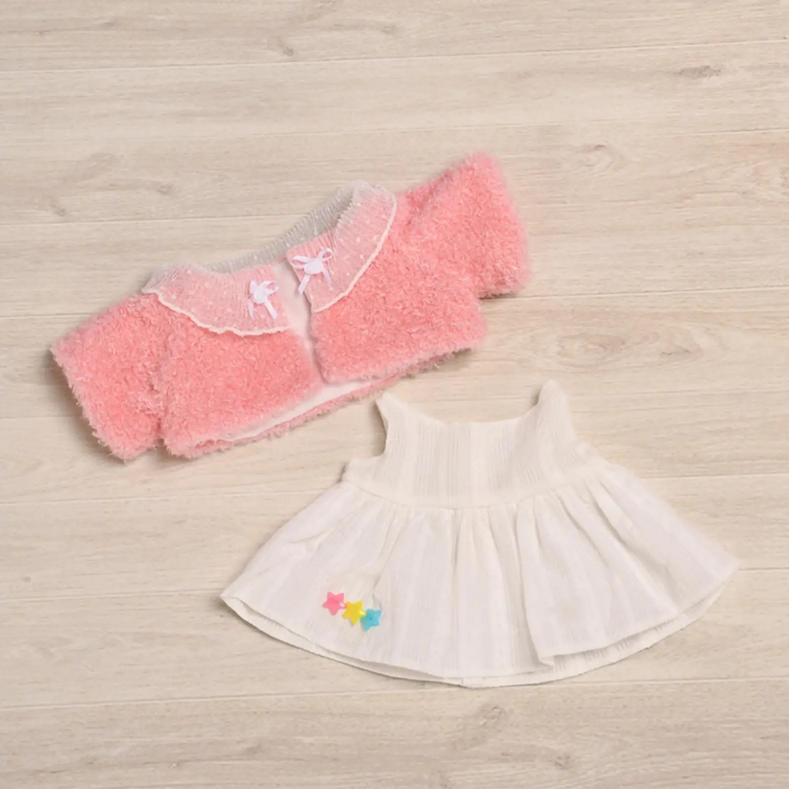 Plush Doll Clothes for 13 inch Pretend Play Soft Doll Dress Stylish Costumes