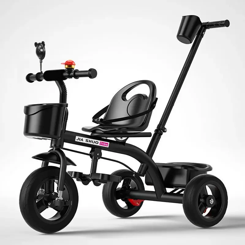 Triciclos para niños Pedales Carros de mano Bicicletas Pedales grandes para niños pequeños Bicicletas de tres ruedas Cochecitos para niños - imagen 2