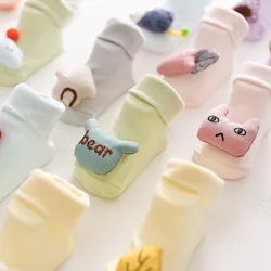 Calcetines antideslizantes de algodón para bebé – Estampado 3D