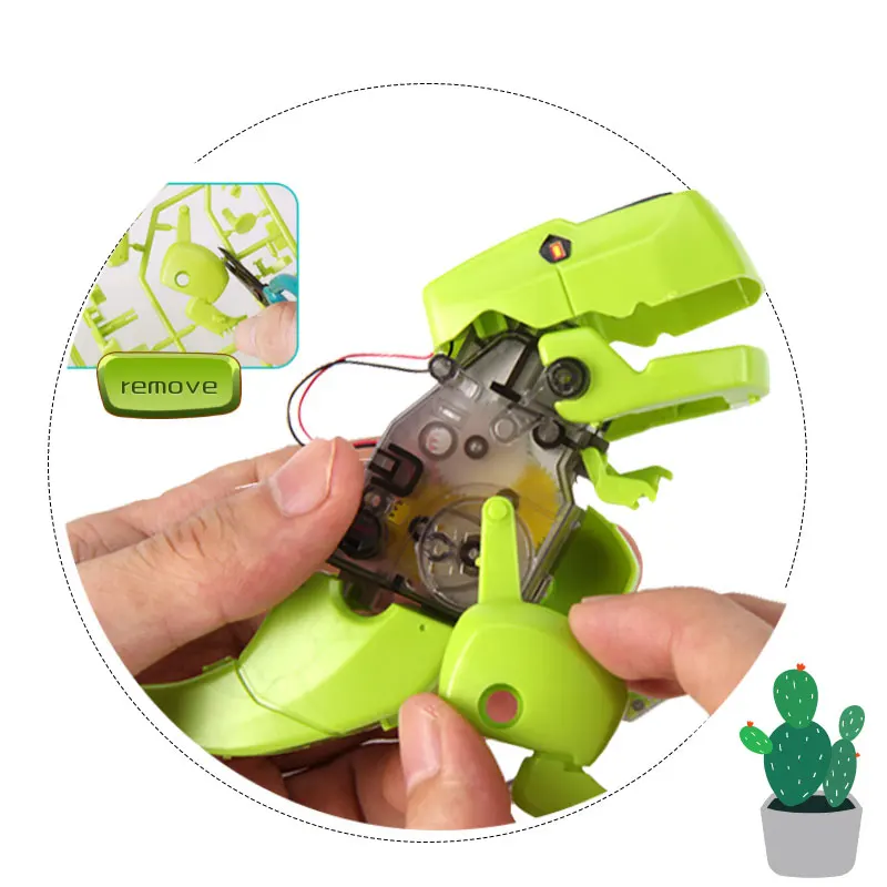 Kit educativo solar para niños: dinosaurio robot y coche - imagen 4