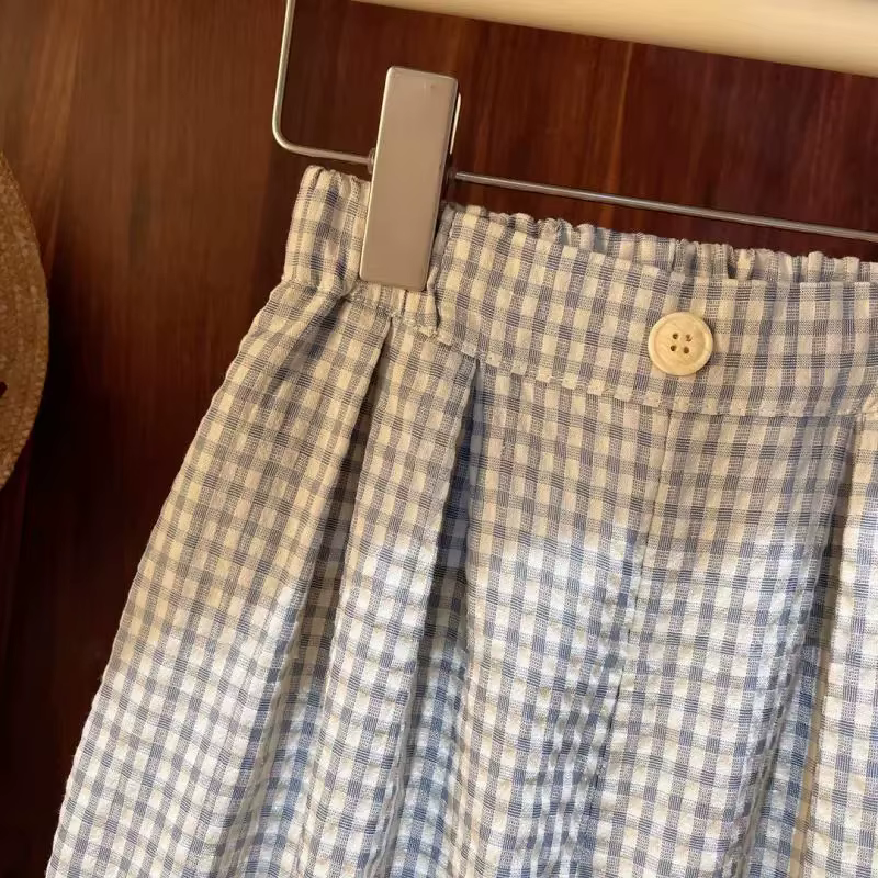 Pantalones de verano finos rectos casuales dulces para niños y niñas - imagen 3