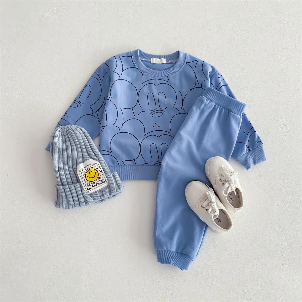 Disfraz para niños de 0 a 3 años, chándales de Mickey, moda de otoño, traje informal de manga larga, sudadera + Pantalones para bebé, 2 unid/set de Disney - imagen 2
