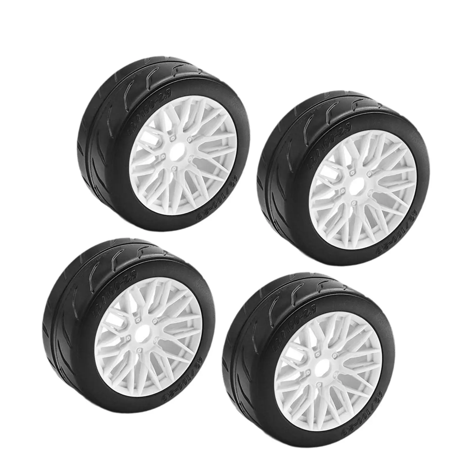 4Pcs 1/8 RC Car Tires Modification RC Race Wheel Short Course Truck Truck