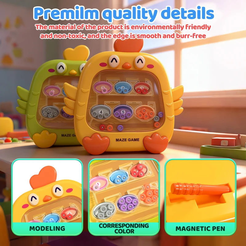 Laberinto magnético de juguete con cuentas digitales magnéticas, juguetes educativos Montessori para niños, clasificación de colores, conteo, juguete a juego, regalo de cumpleaños - imagen 5