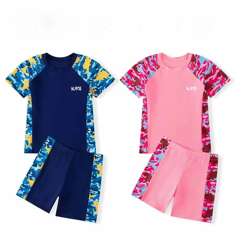 Traje de baño infantil de dos piezas con protección UV y secado rápido - imagen 3
