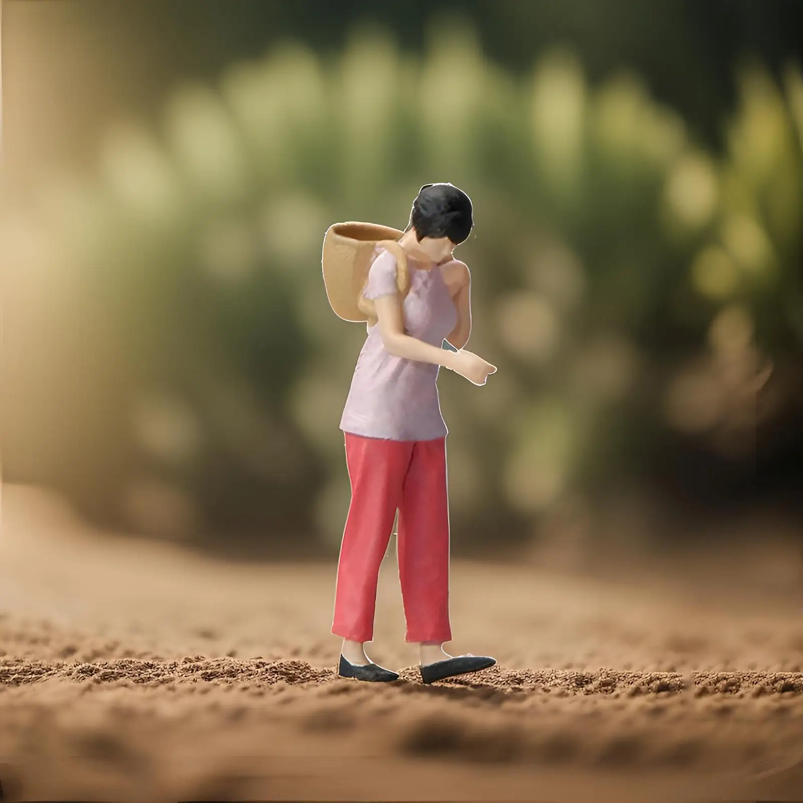 1/64 People Figures Resin for Photography Props Scenery Landscape Decoration