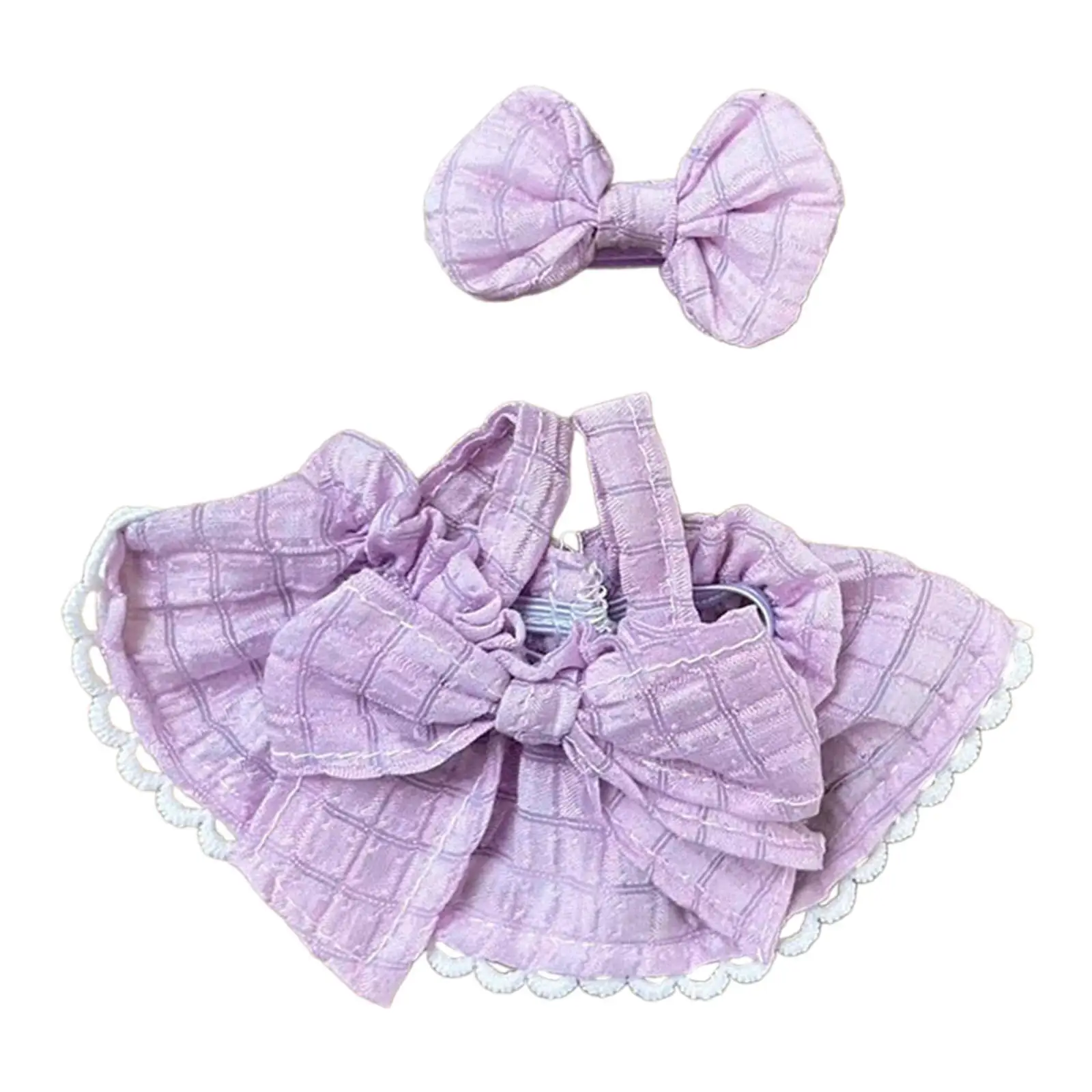Strap Dress Dress up Costumes for Kids Cartoon Doll Accessories Clothing Plush Doll Clothes Doll Clothing Movie Doll Clothes